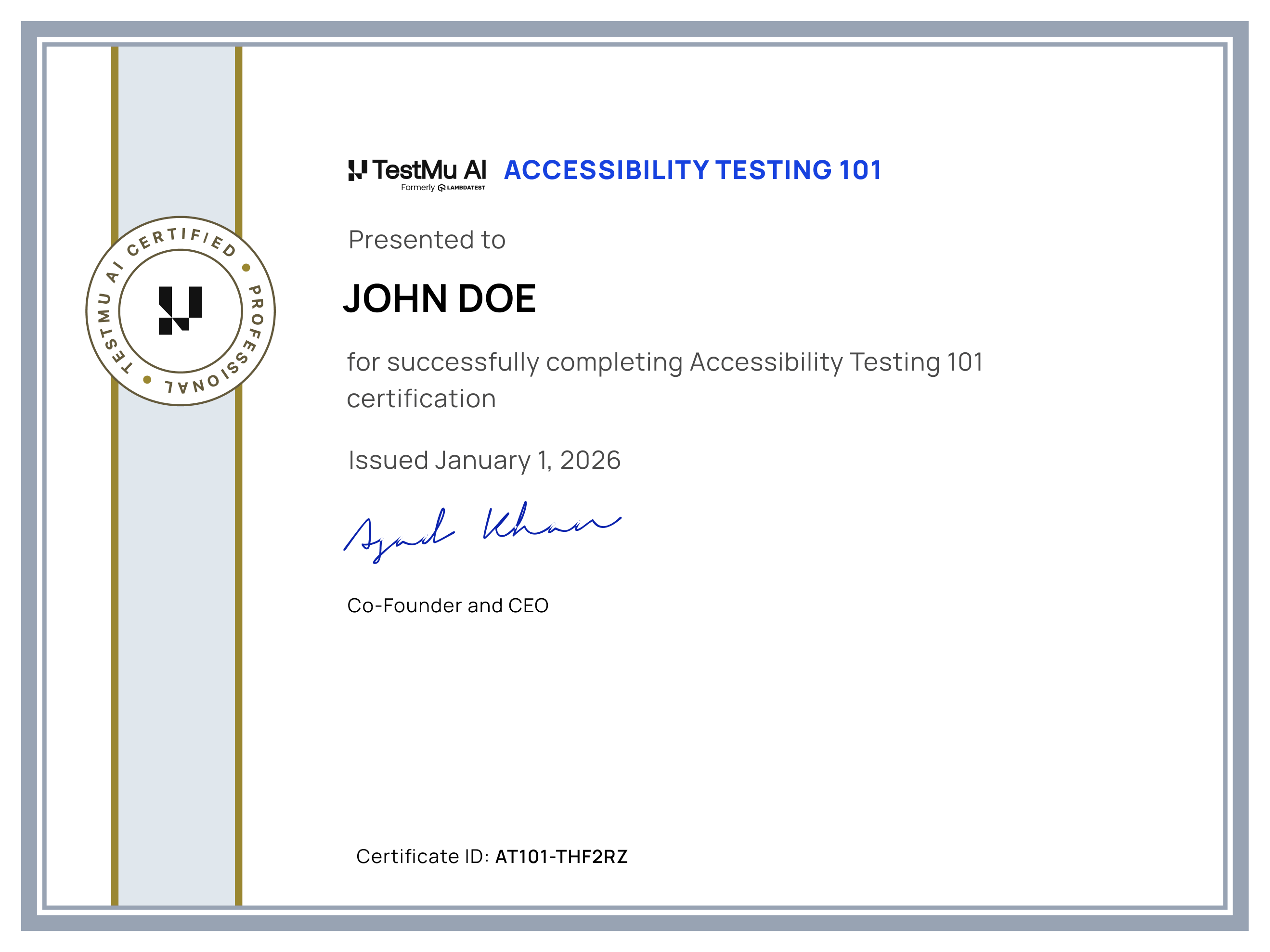 Accessibility Testing 101 Certification - Validate Skills for WCAG and ADA Compliance