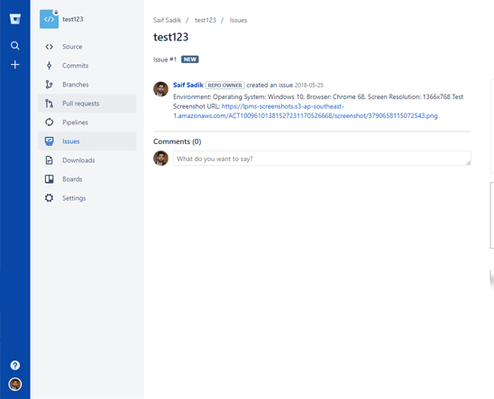 LambdaTest Bitbucket integration
