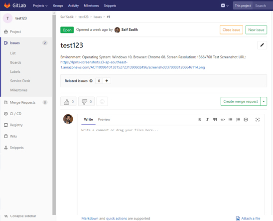 LambdaTest Gitlab integration