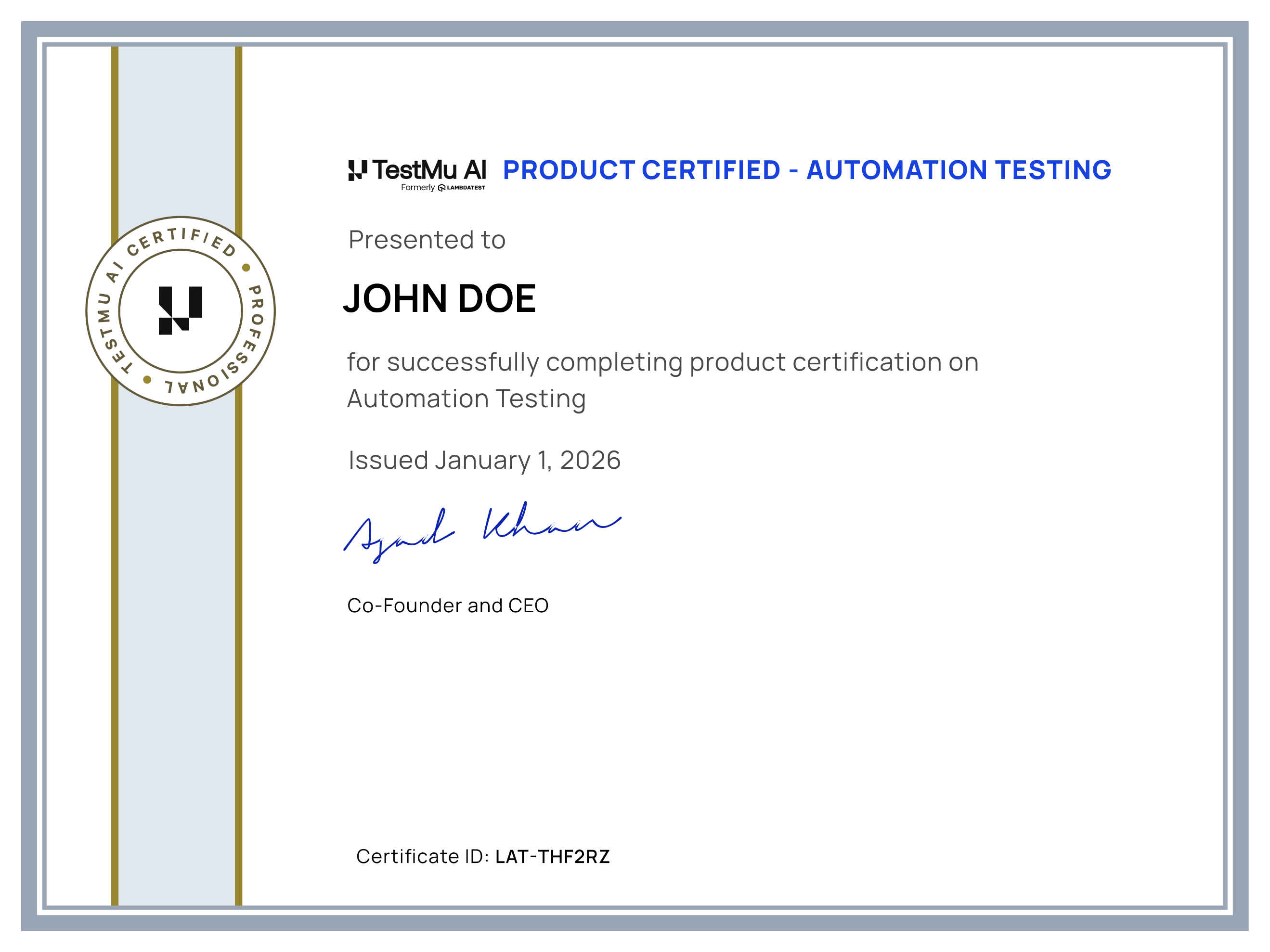 Automation Testing Certification