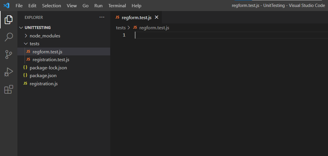 Running test script unit testing Running test script unit testing