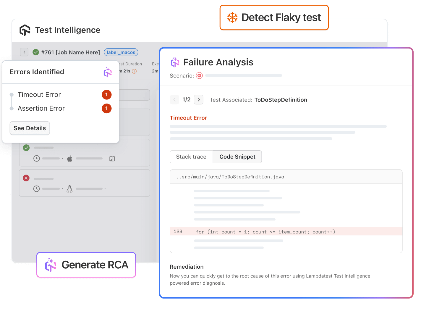 AI agent for Test Insights
