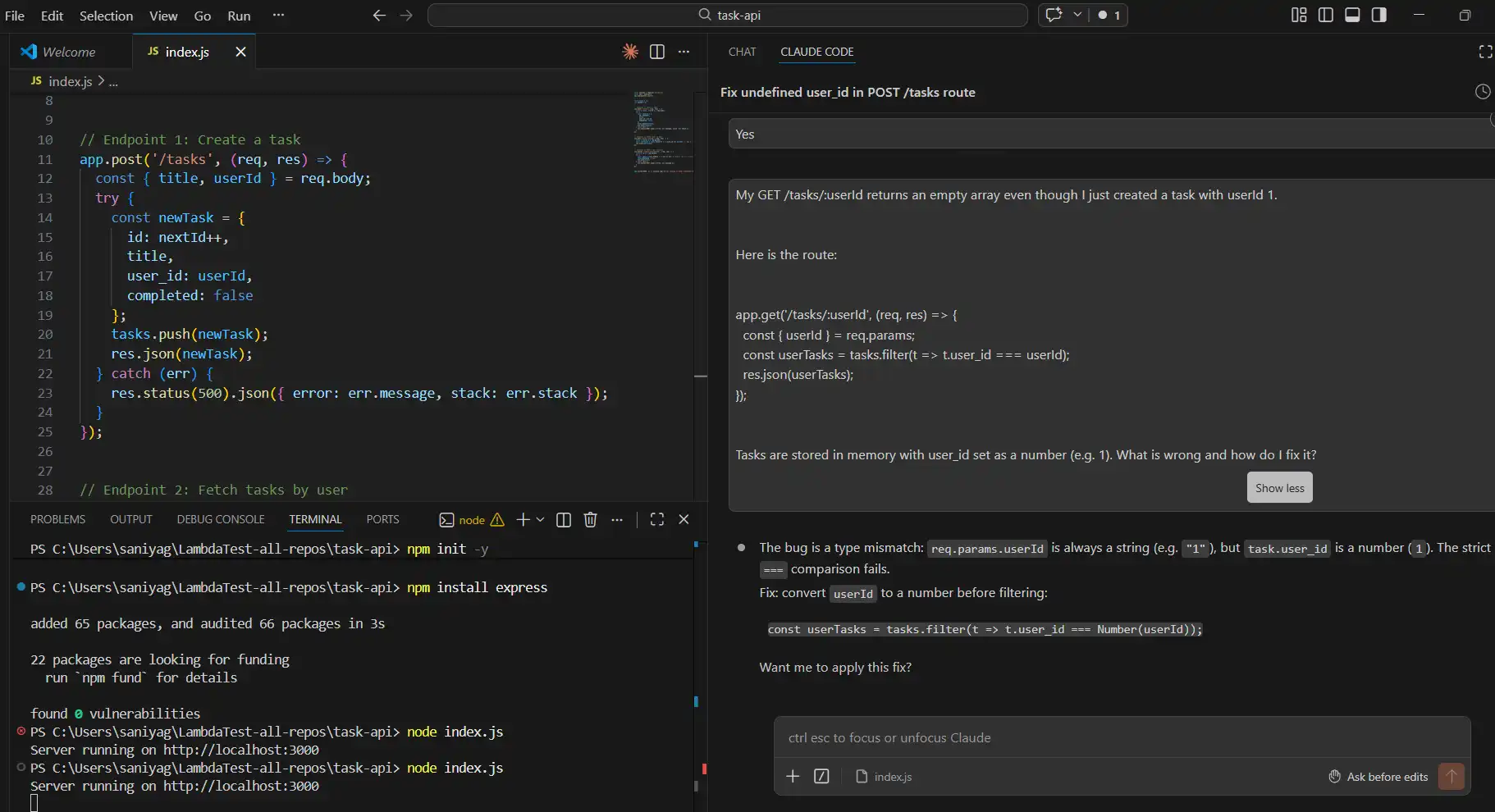 AI debugging GET issue ai-debugging-get