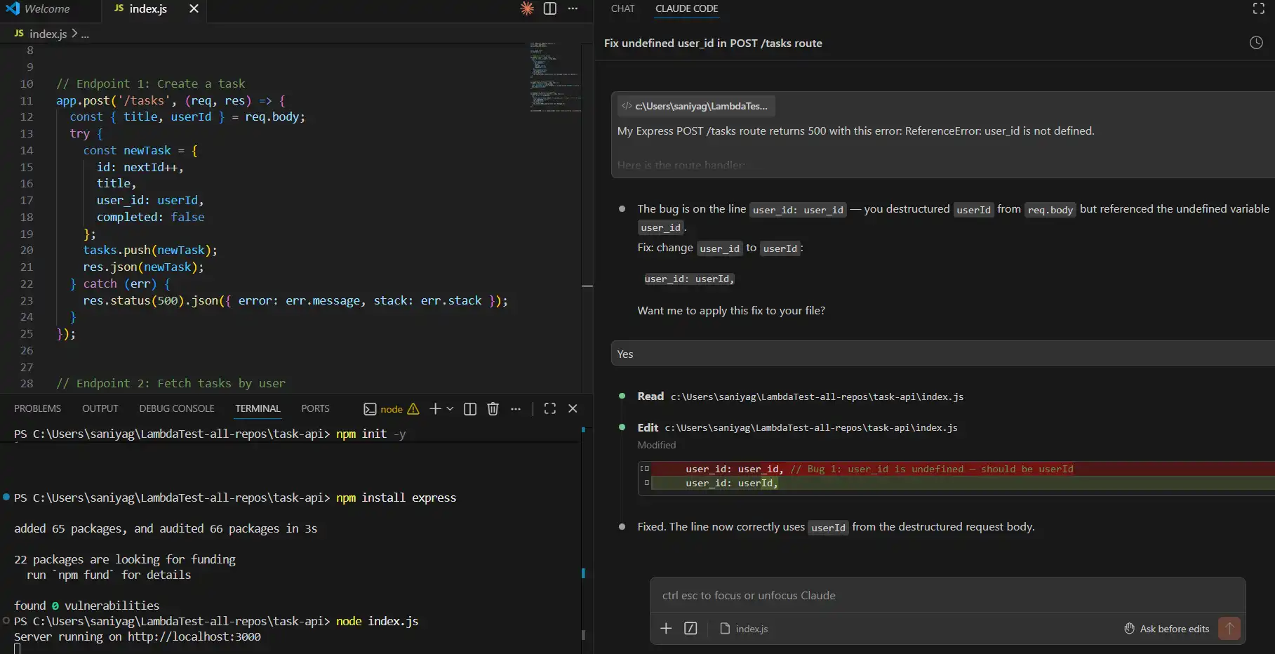 AI debugging result ai-debugging-result