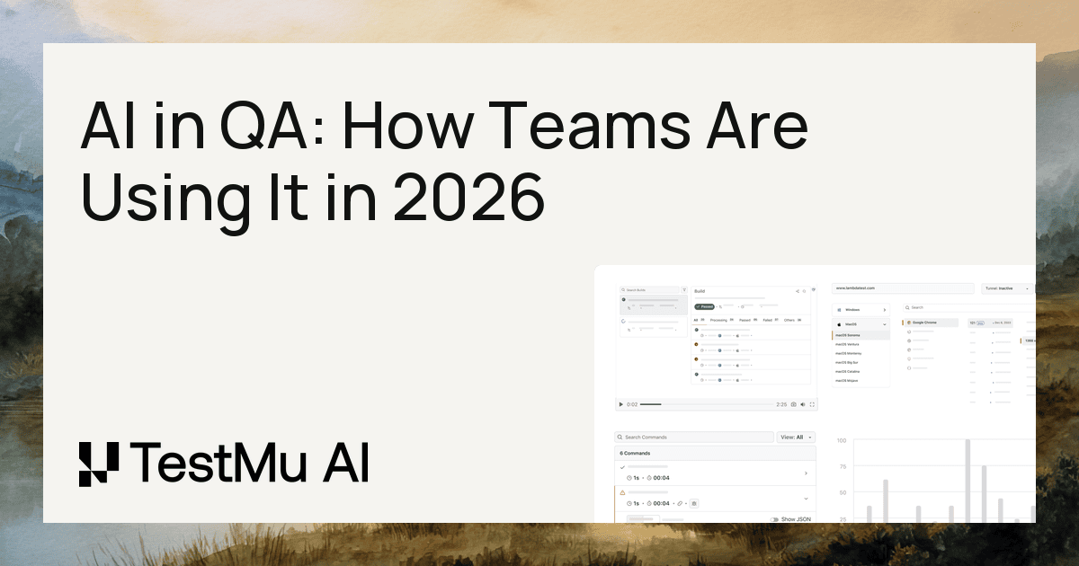 AI in QA: How Teams Are Using It in 2026 | TestMu AI (Formerly LambdaTest)