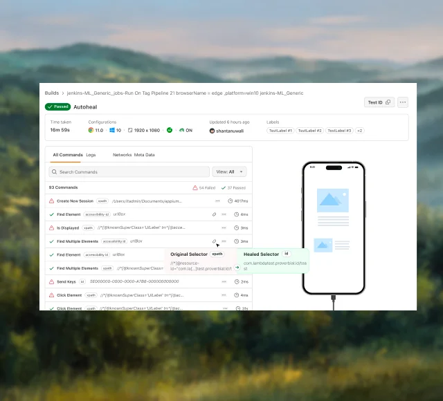Smart Heal for Real Device Test Automation