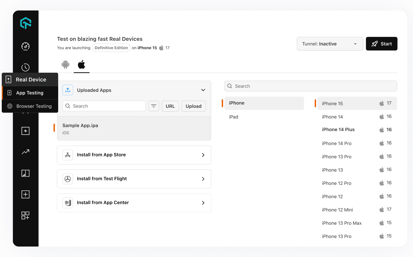 Test on Real Android and iOS Devices on Cloud