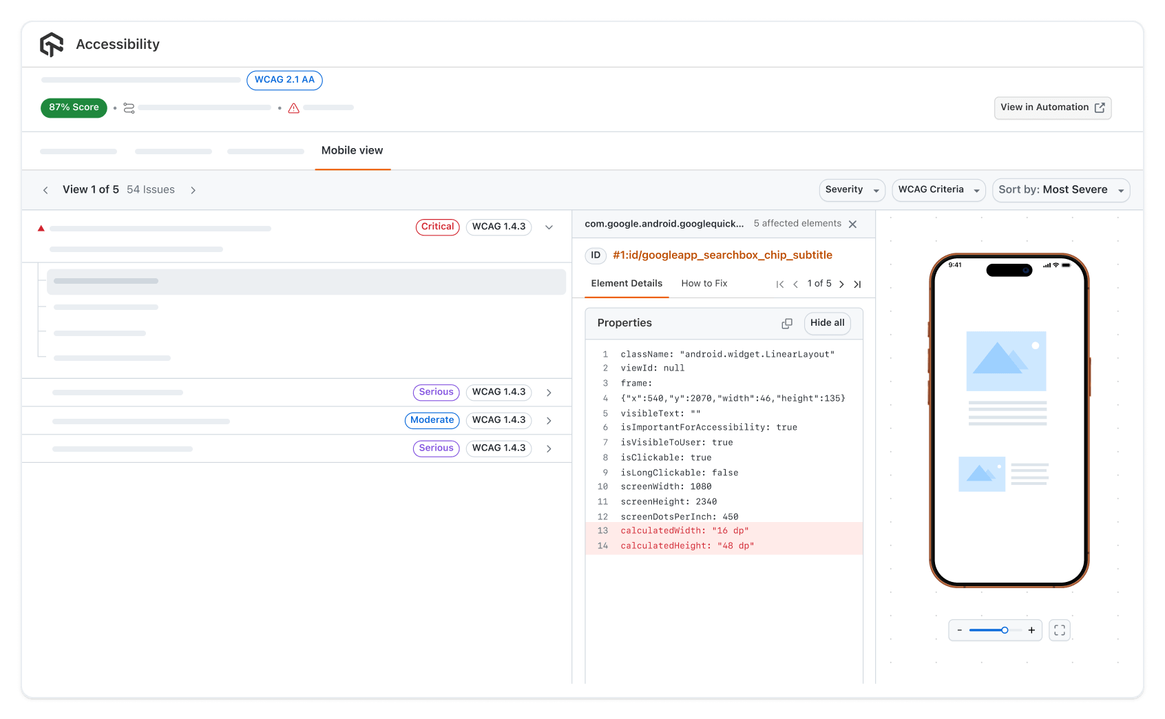 Automate Mobile App Accessibility