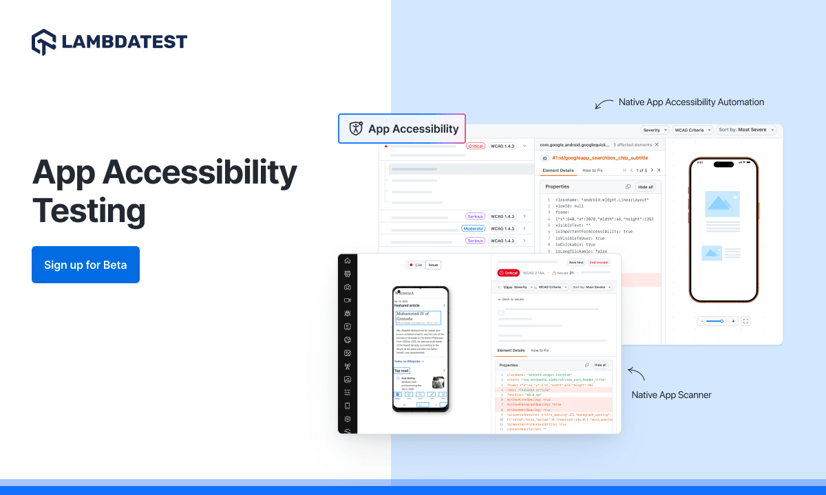 Enhance Mobile App Accessibility Testing for Compliance