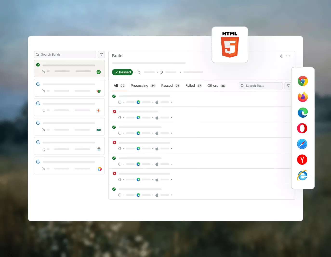 Automate HTML5 functional tests across browsers