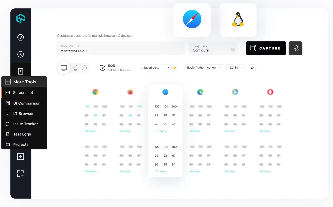 Test safari On Linux