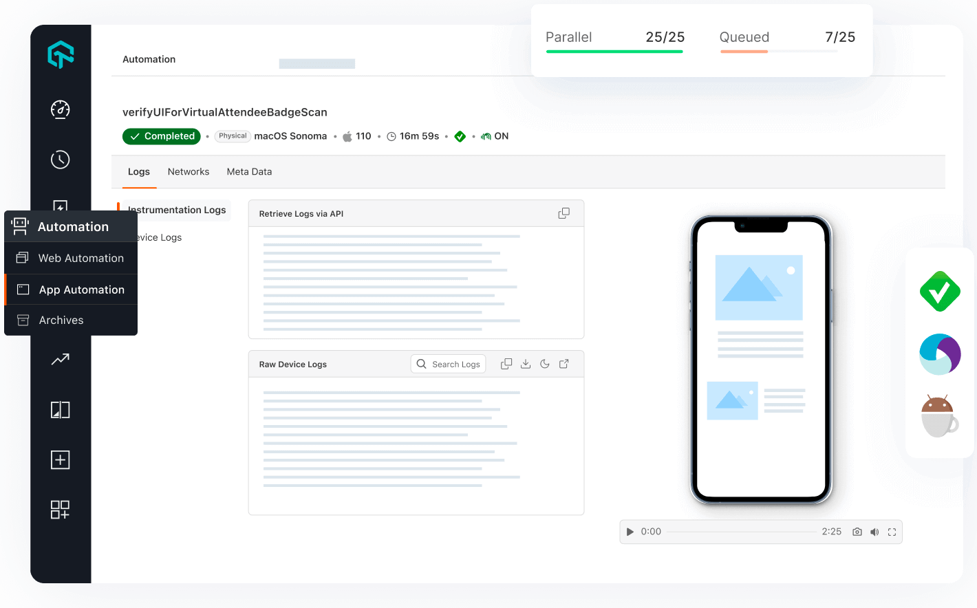 Automated Testing On Mobile Device Cloud