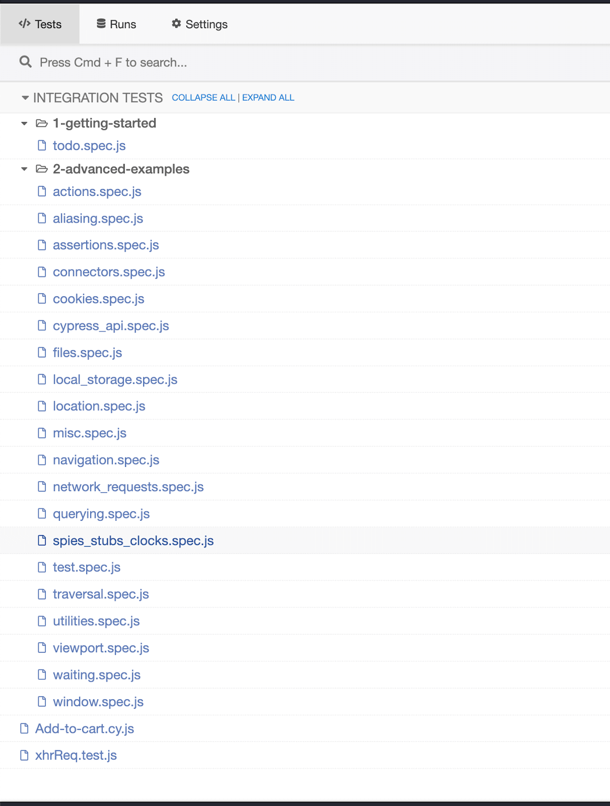 Before changing the testFiles Before changing the testFiles