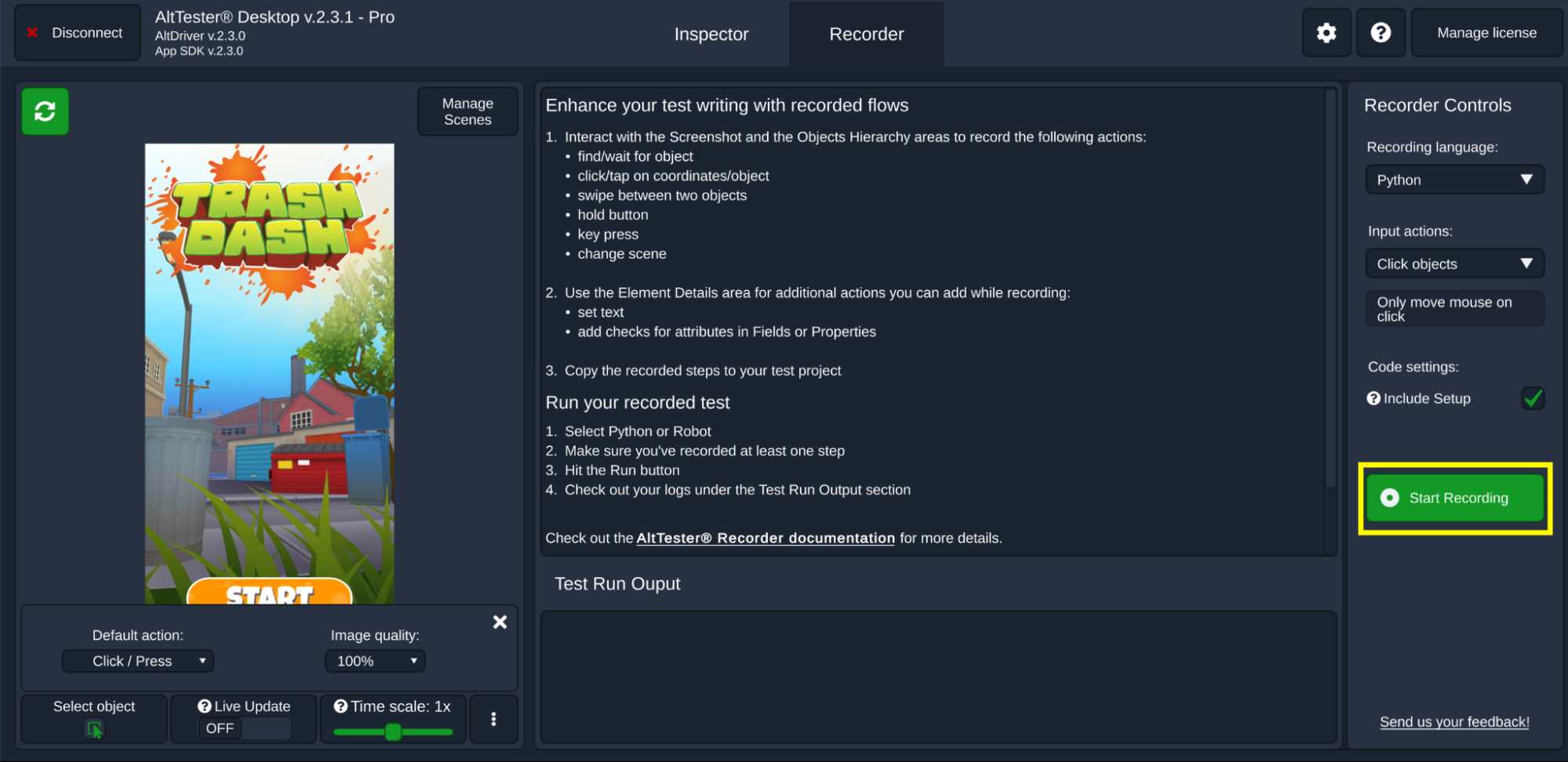 Connecting AltTester Desktop with Emulator Connecting AltTester Desktop with Emulator