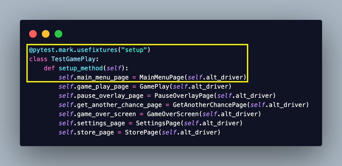 Fixtures and Tests - TestMu AI with AltTester Fixtures and Tests - TestMu AI with AltTester