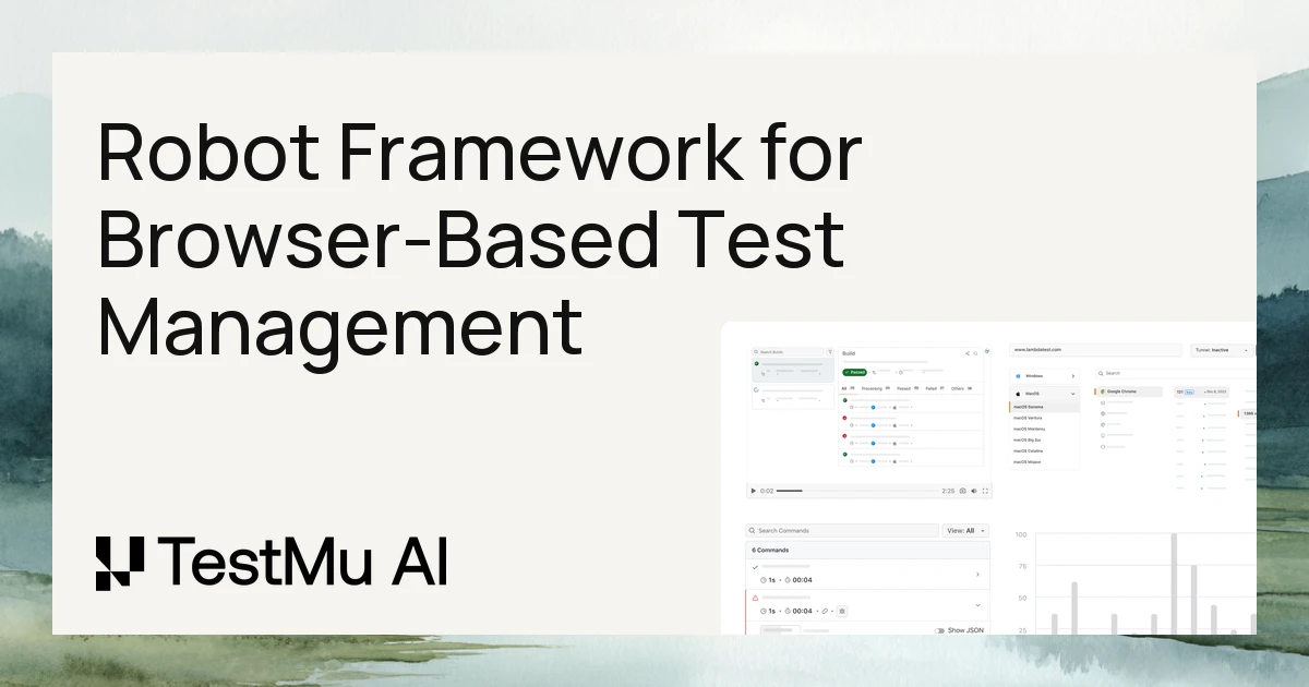Robot Framework Features for Browser Test Management