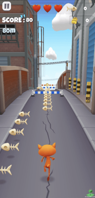 Screenshot of the Trash Cat Unity game Screenshot of the Trash Cat Unity game