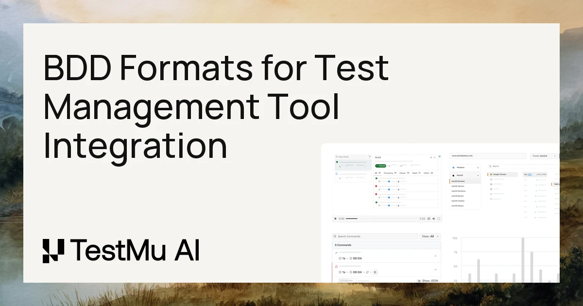 Selecting BDD Formats for Test Management Integration