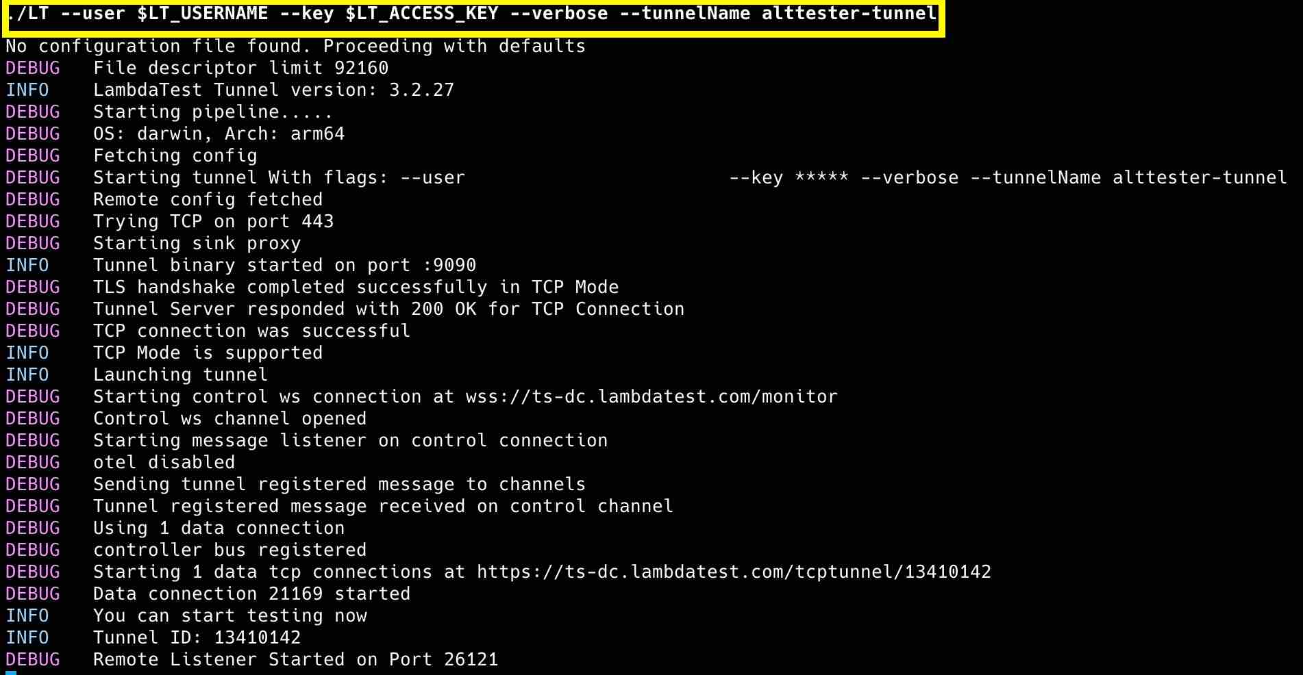 testmu tunnel command for alttester testmu tunnel command for alttester