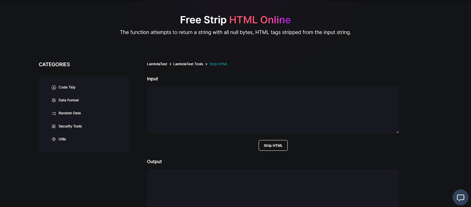 free strip html online free strip html online