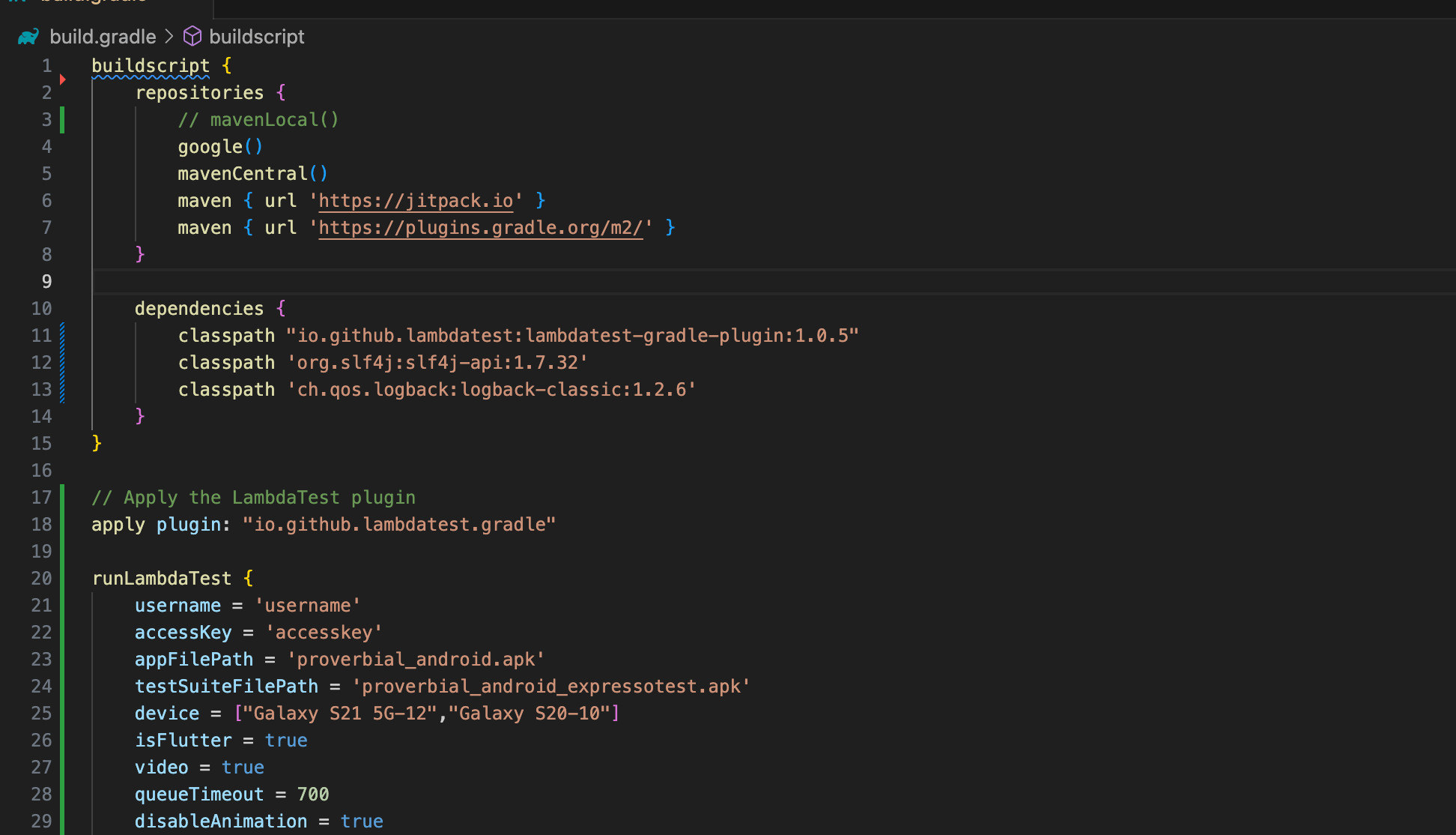 LambdaTest Gradle Plugin