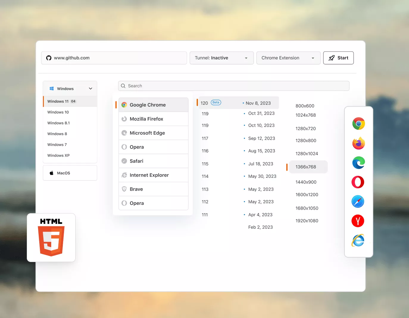 Test HTML5 features across every major browser