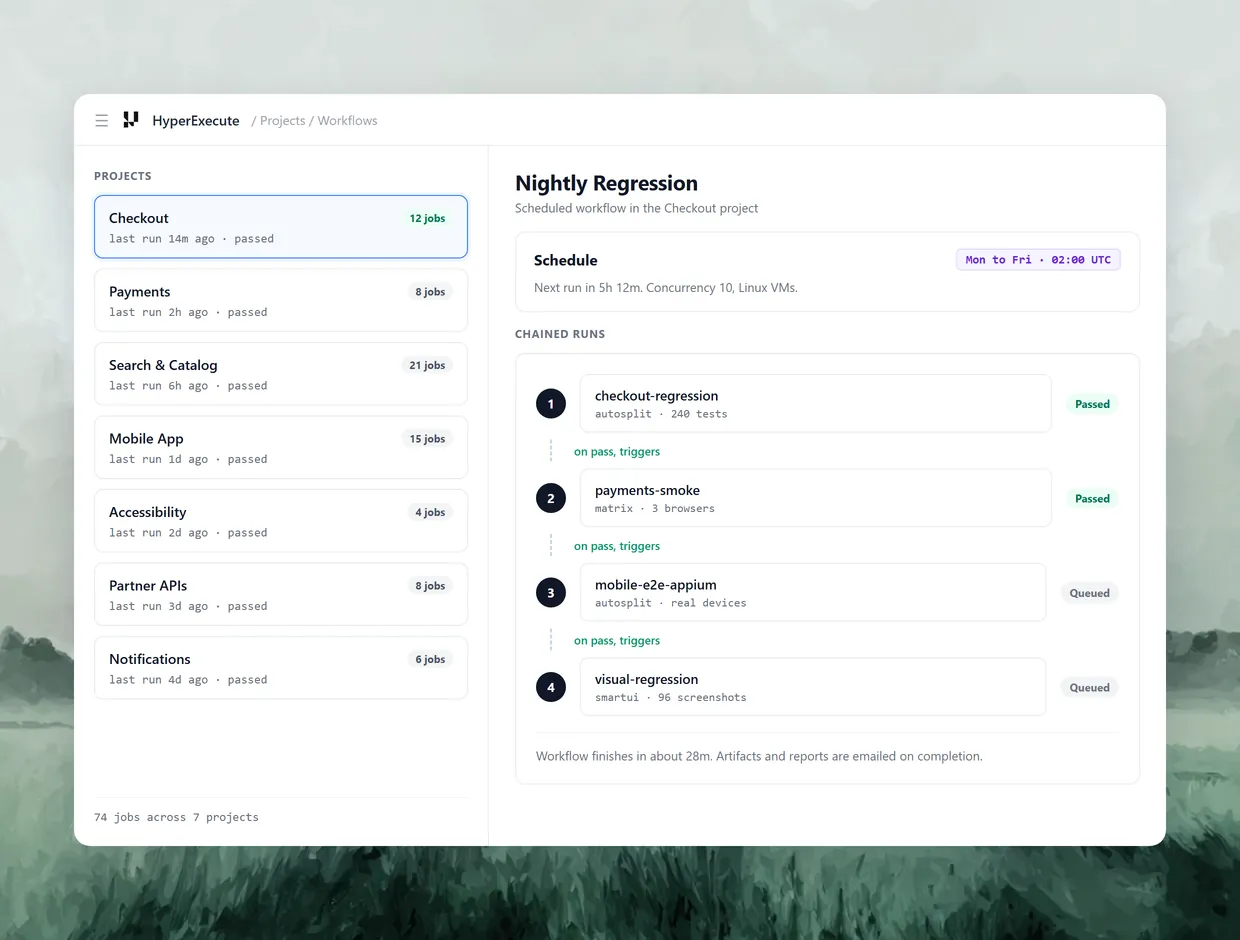 Schedule Runs Without a CI Server