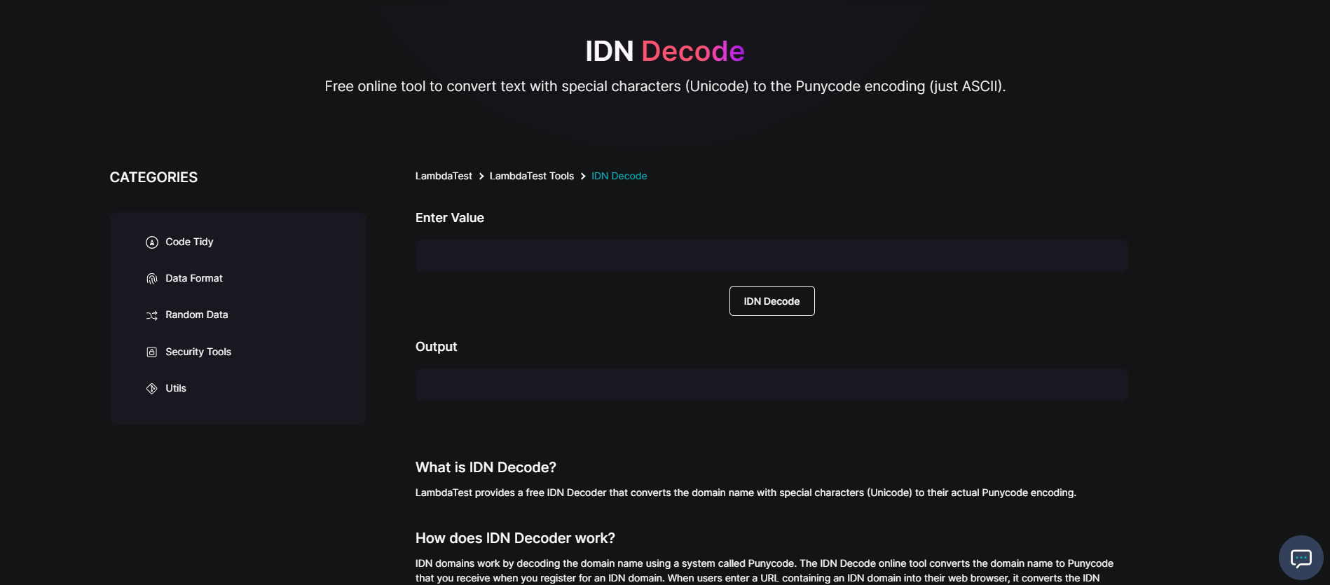 IDN Decode free tool IDN Decode free tool