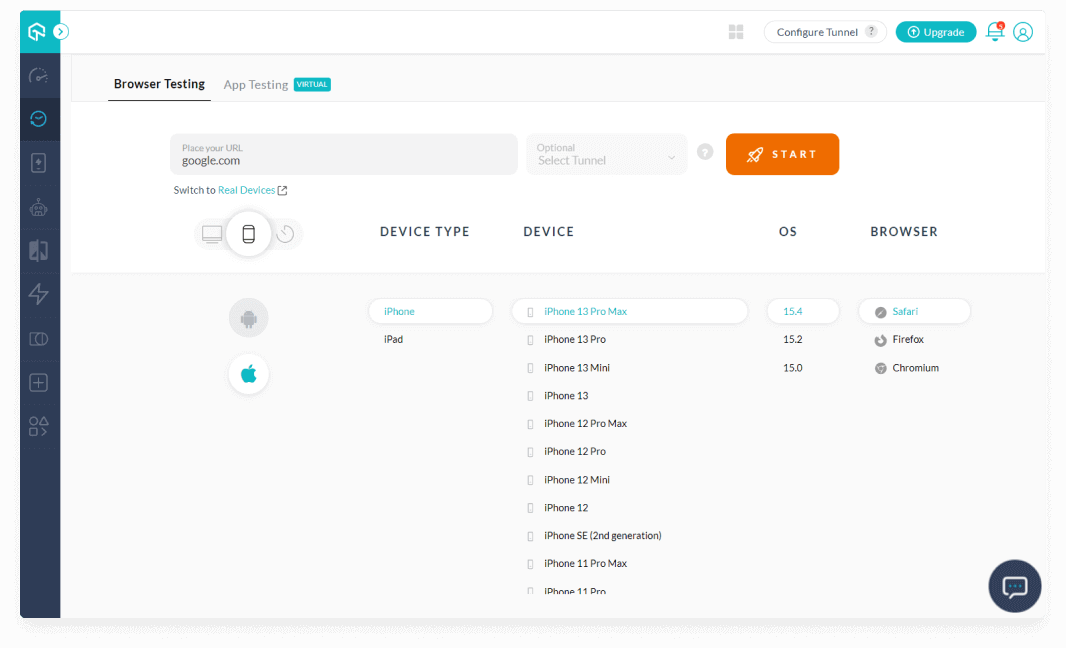 Test Web Apps on Mobile Test Web Apps on Mobile