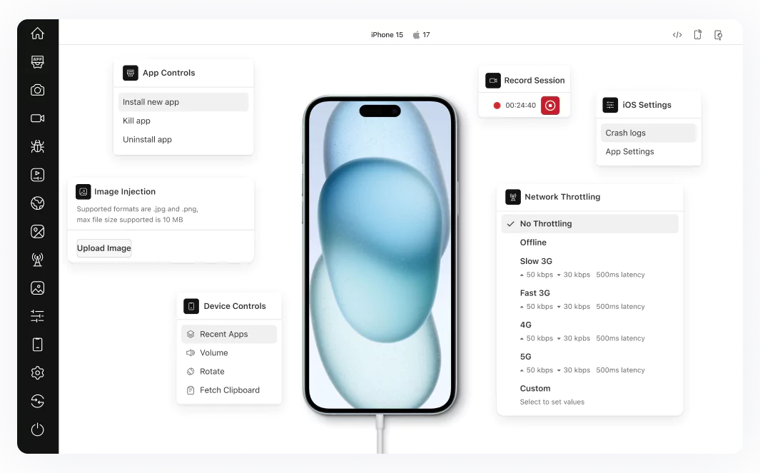 iOS app testing on the real device cloud