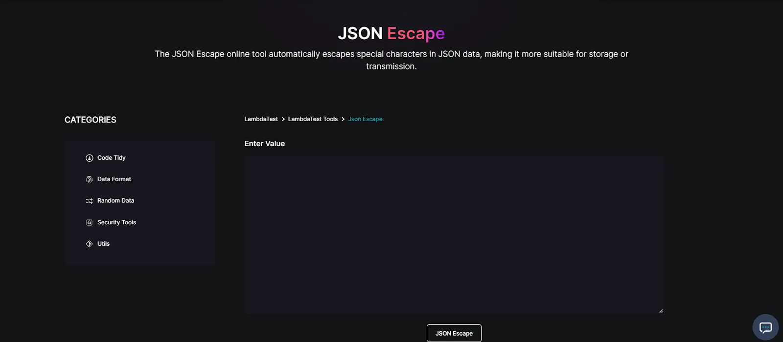 json escape