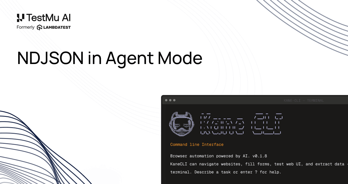 NDJSON: How Agents Read a Kane CLI Run