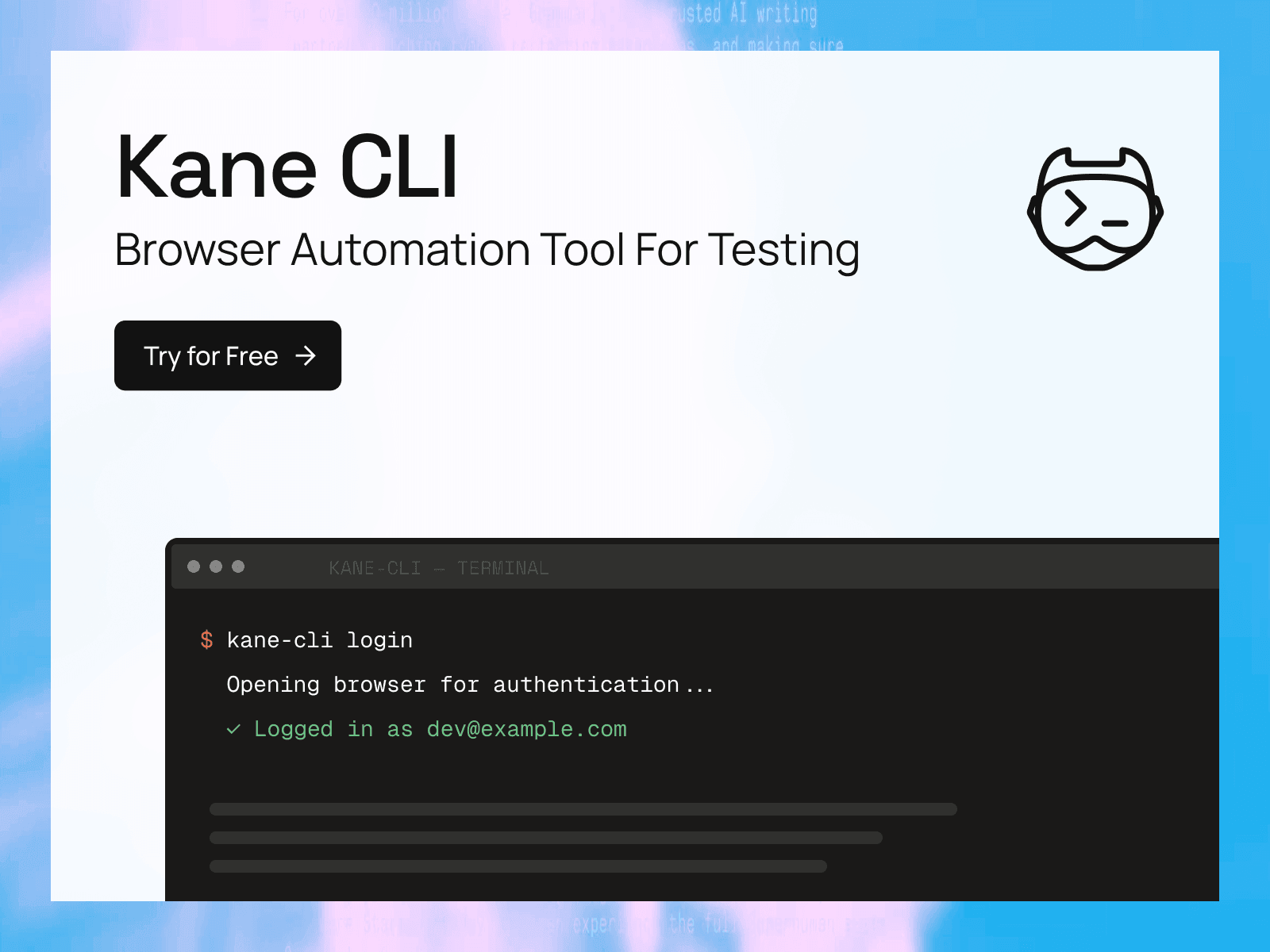 Kane CLI