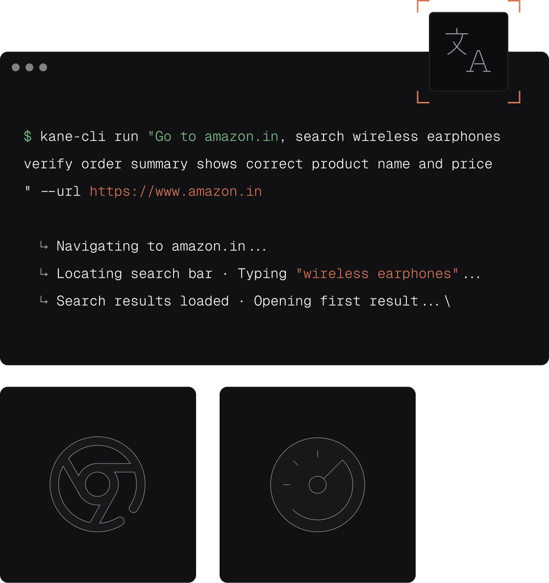 Automate flows & tests on local web browsers