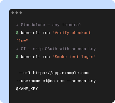 Start in your terminal