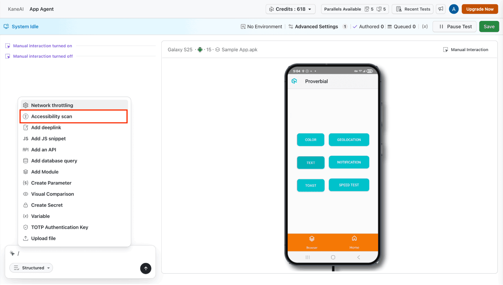 Mobile Accessibility Testing in KaneAI