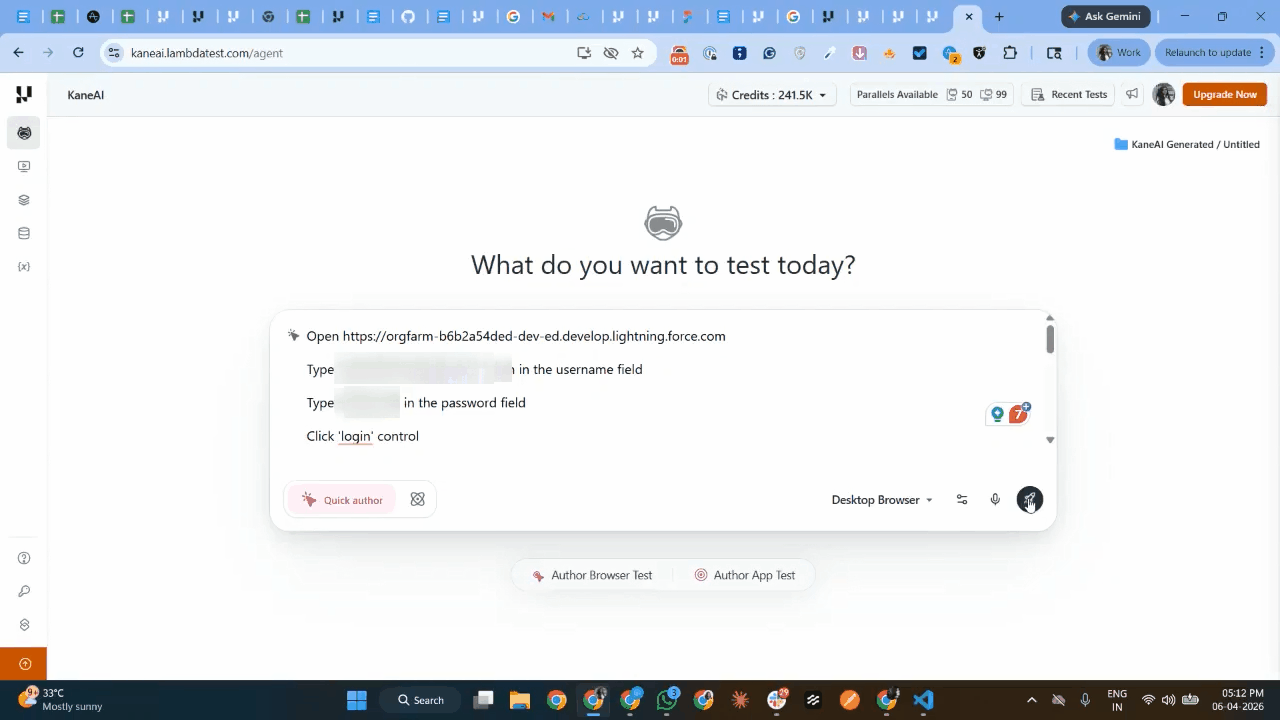 KaneAI Salesforce Testing