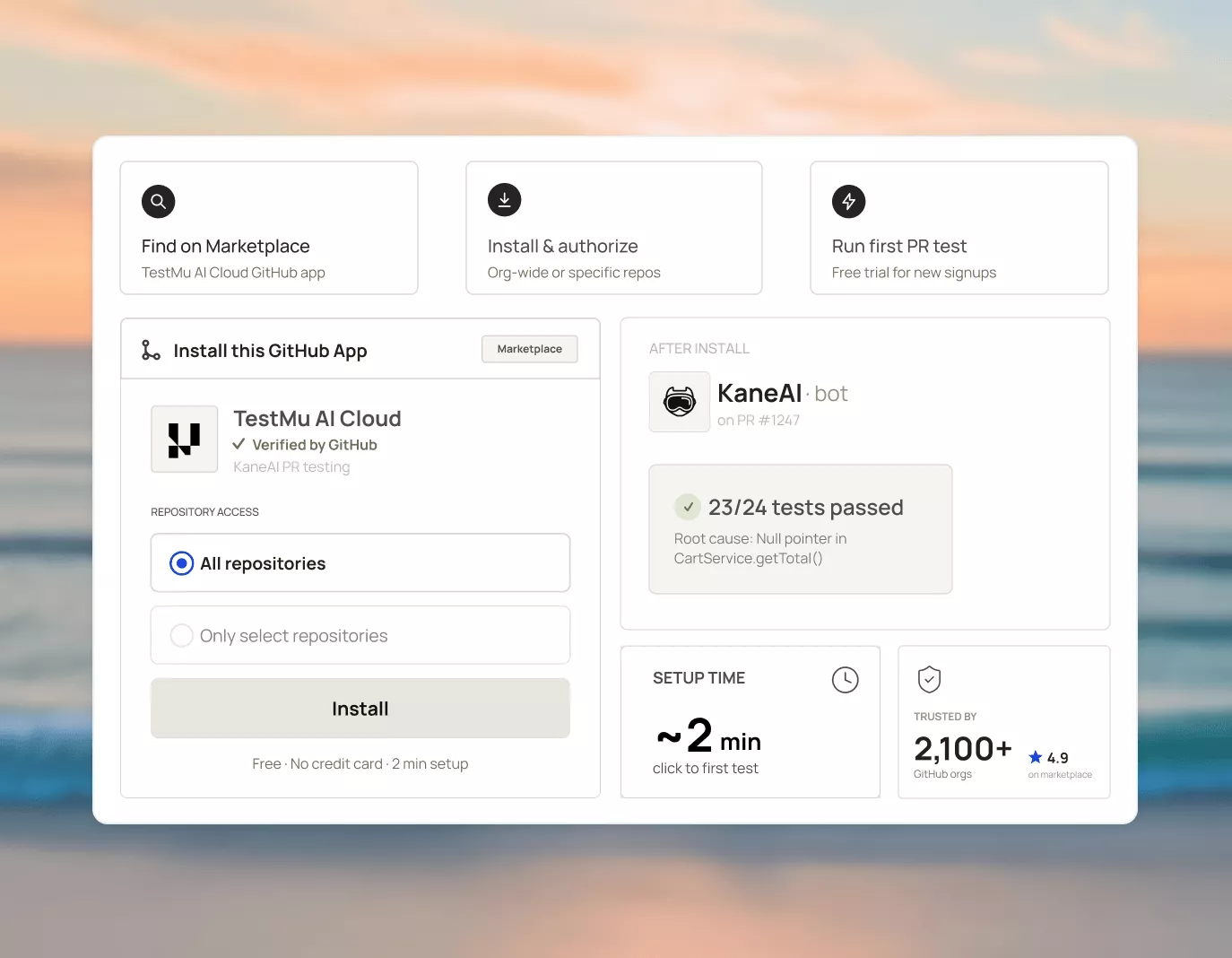 Install from GitHub Marketplace in Minutes