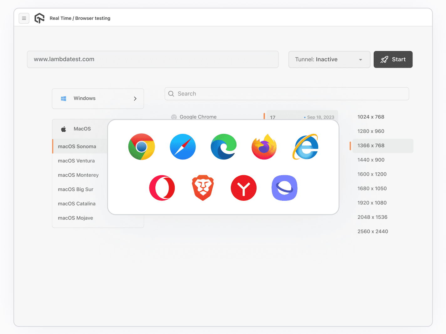 Browser Testing Across 3000+ Environments