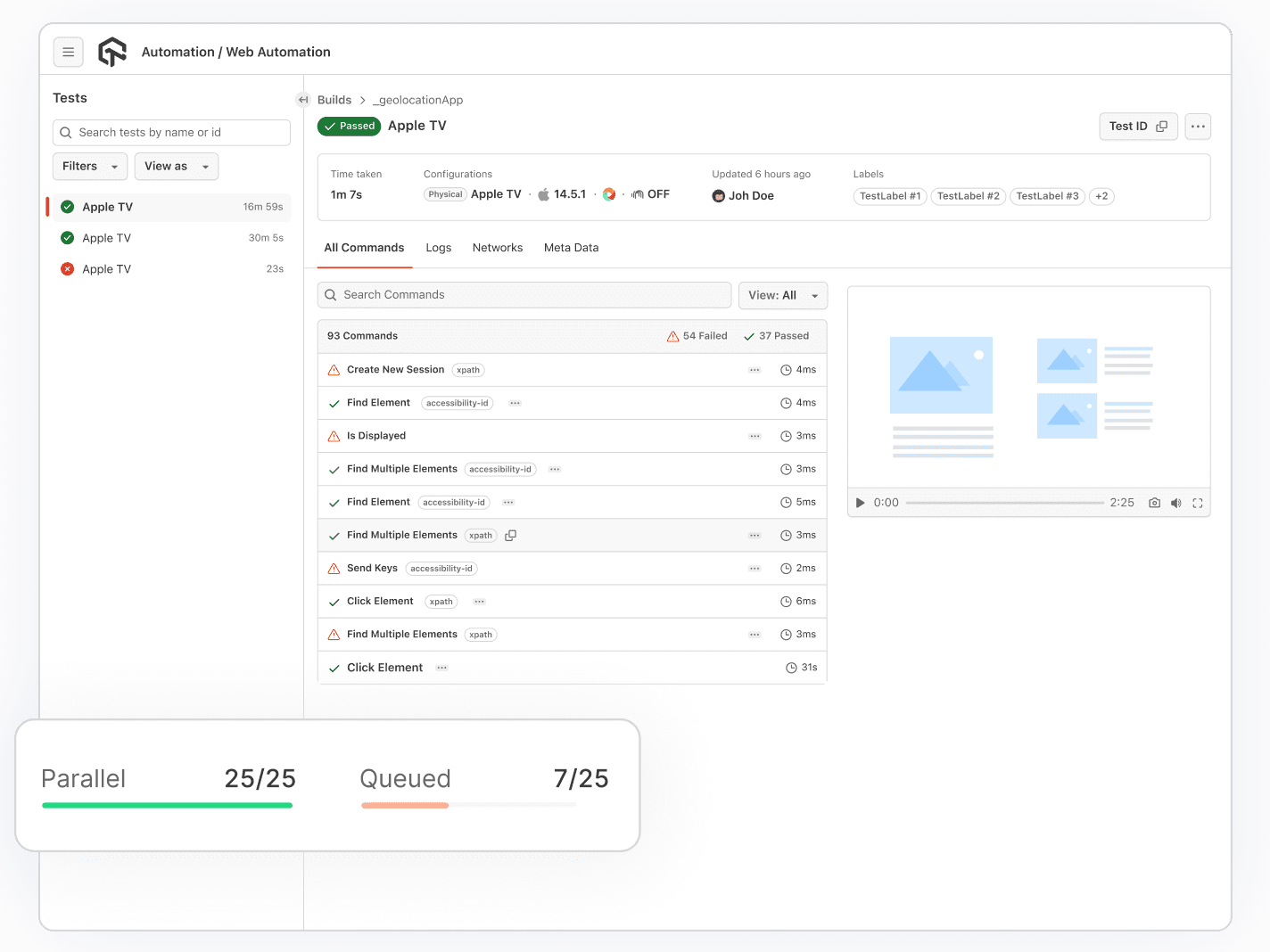 Execute Apple TV App Automation In Parallel Execute Apple TV App Automation In Parallel