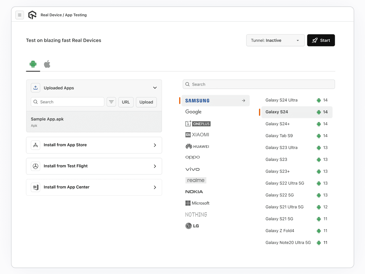 Test Your Mobile Apps in Real Time