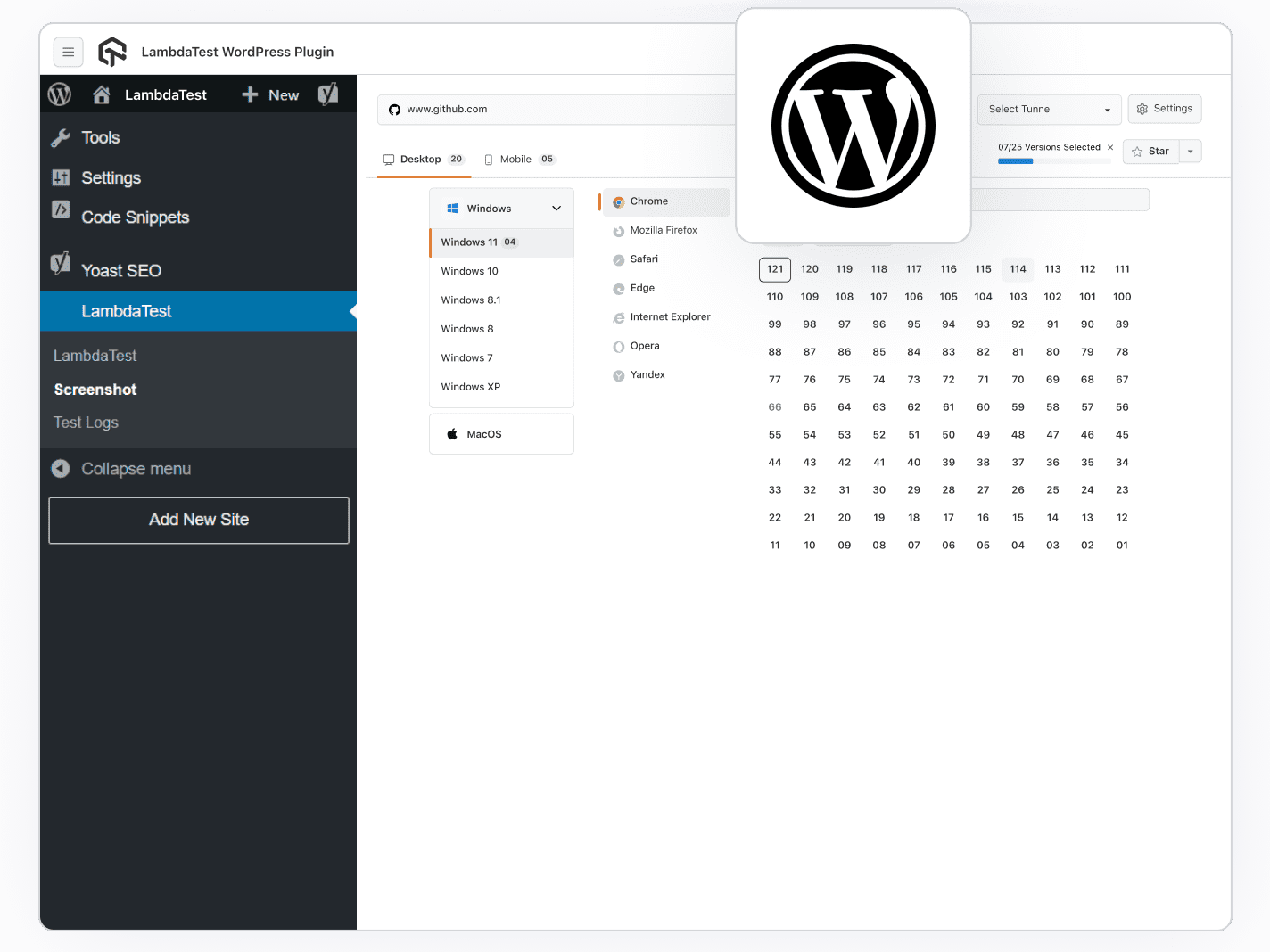 TestMu AI WordPress Plugin