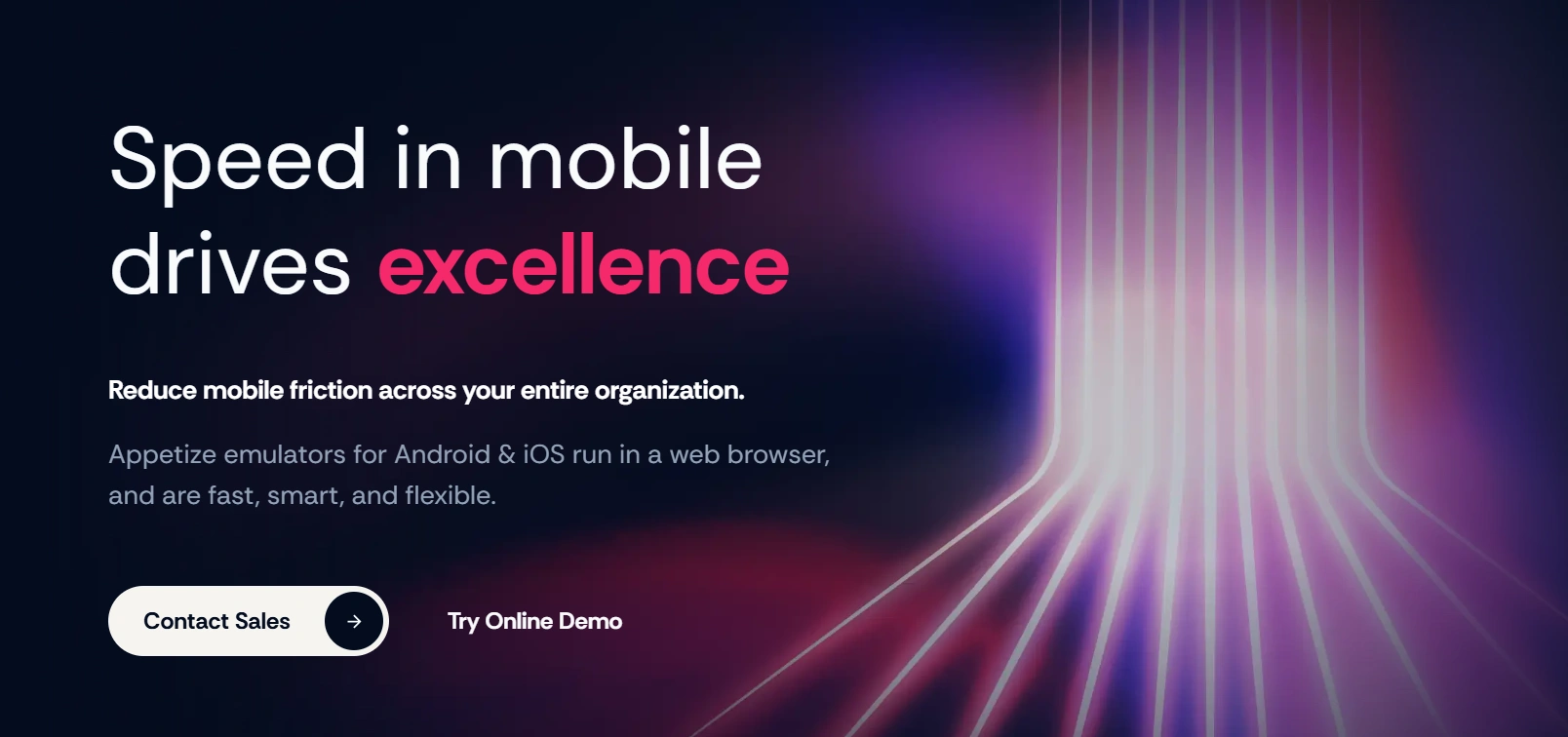Appetize Android emulator in the browser Appetize browser-based Android emulator streaming a mobile app