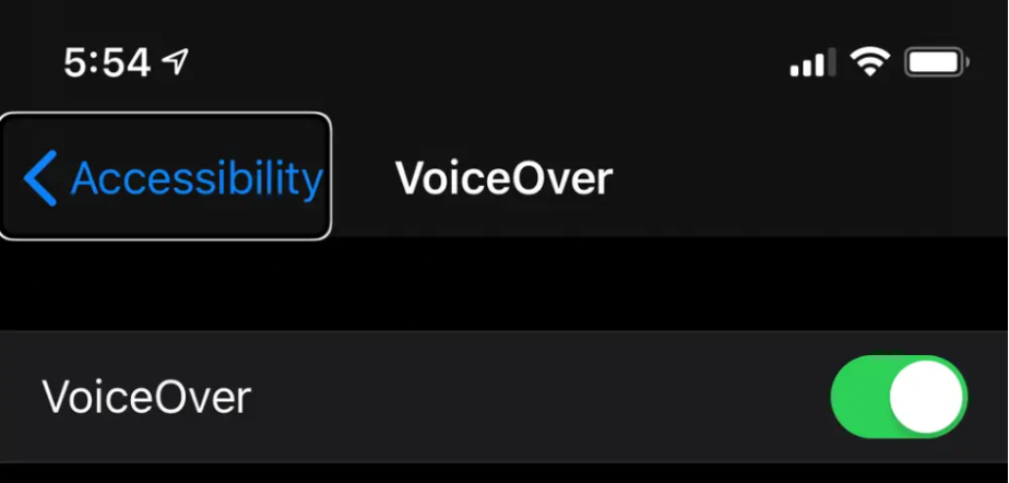 Enable VoiceOver Enable VoiceOver