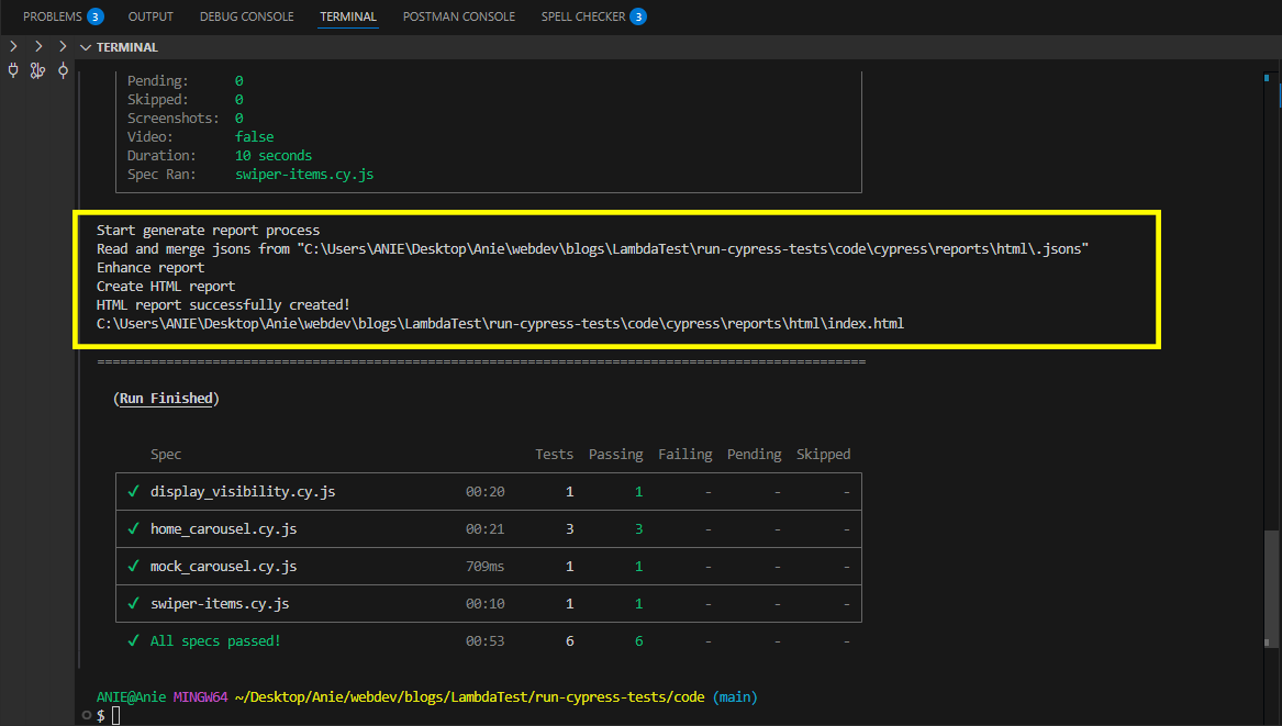 Generate Reports Generate Reports