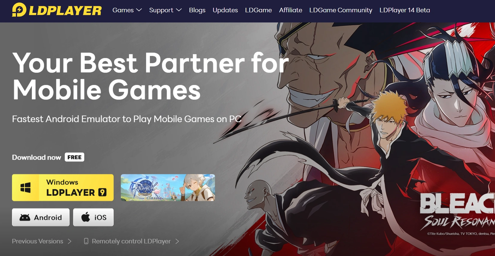 LDPlayer Android emulator LDPlayer Android emulator interface running a mobile game on Windows