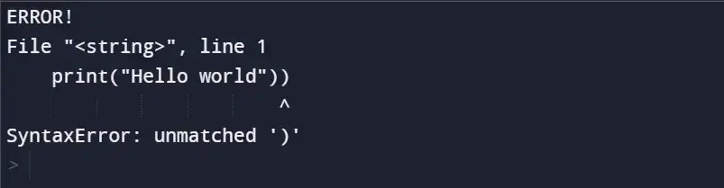 additional closing bracket that does not have a matching opening bracket additional closing bracket that does not have a matching opening bracket