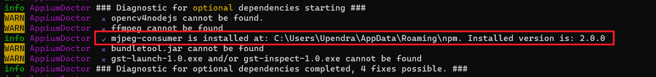 After installing the required missing dependency After installing the required missing dependency