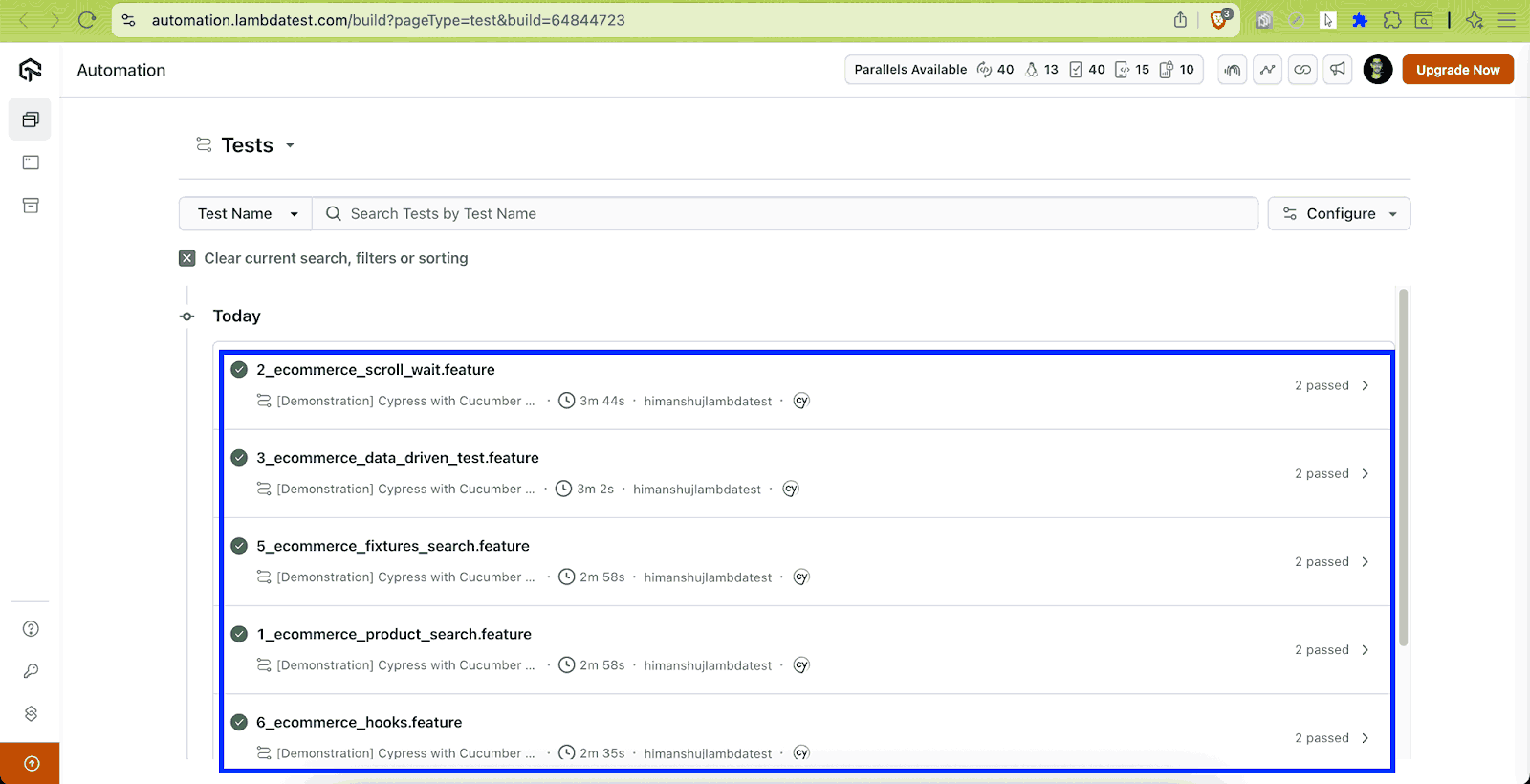 All test exeution TestMu AI All test exeution TestMu AI