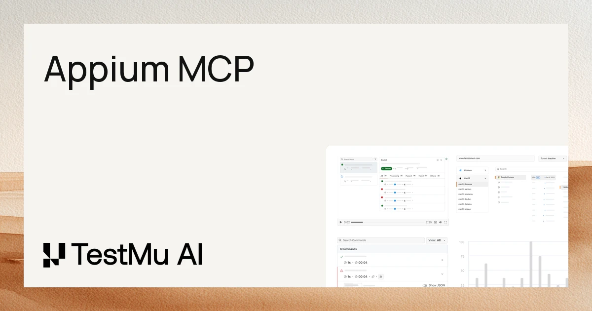 Appium MCP: AI-Powered Mobile Test Automation